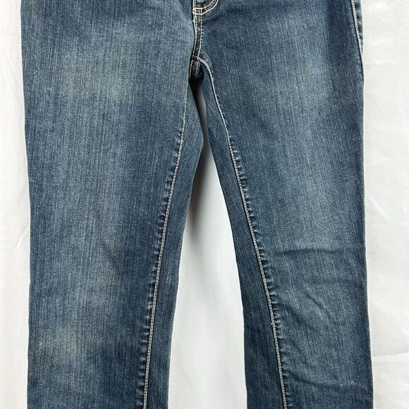 Jade Jeans Bootcut Juniors Size 7 Embroidered Logo 27 x 32 Cotton Spandex Blend - Picture 3 of 13